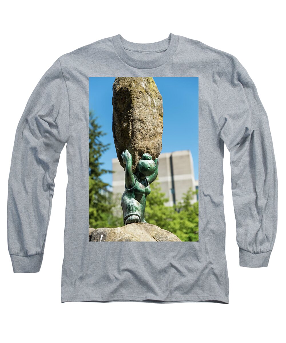 Sculpture Long Sleeve T-Shirt featuring the photograph A Load of Homework by Tom Cochran