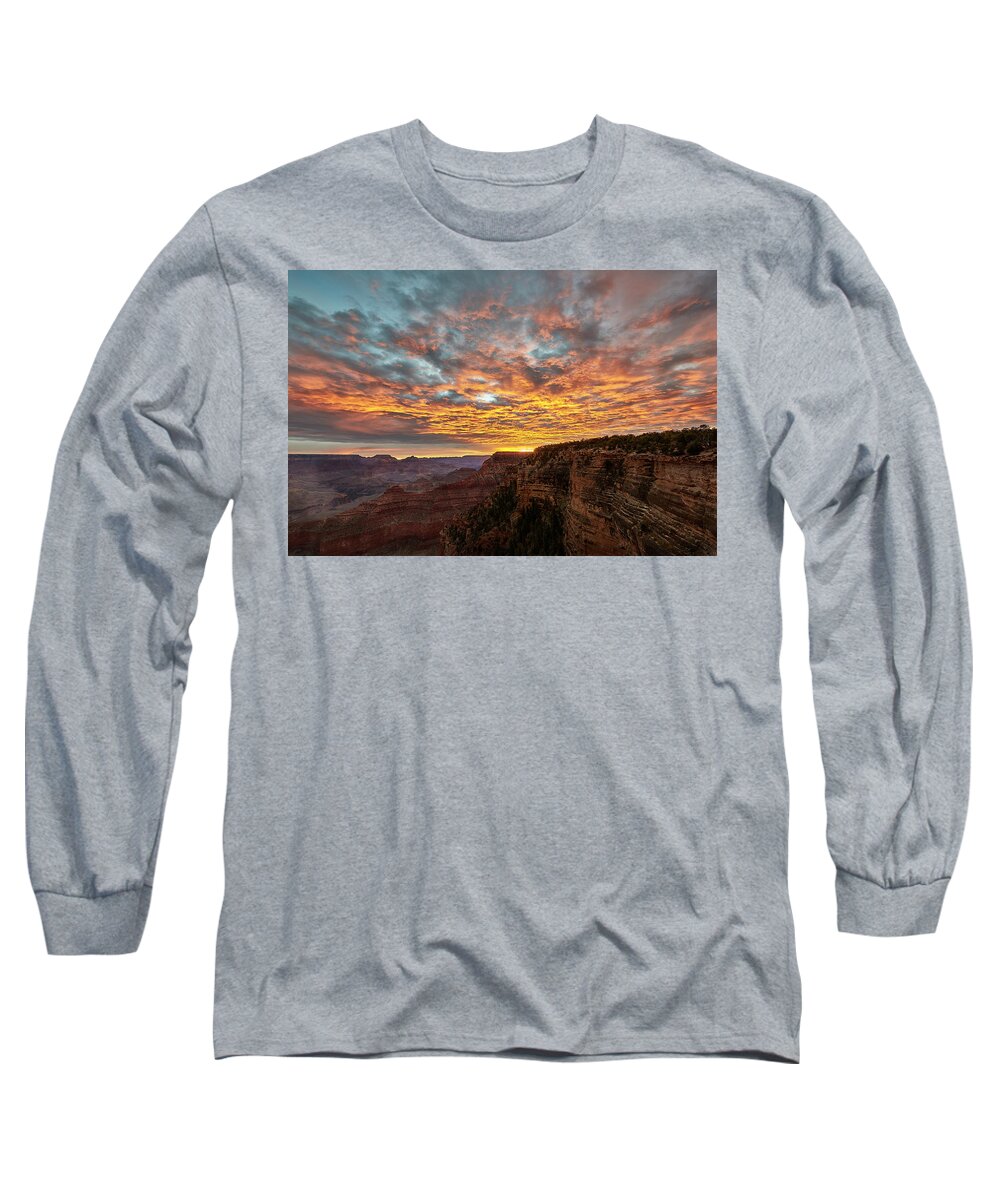 Decor Long Sleeve T-Shirt featuring the photograph A New Day in the Canyon by Jon Glaser
