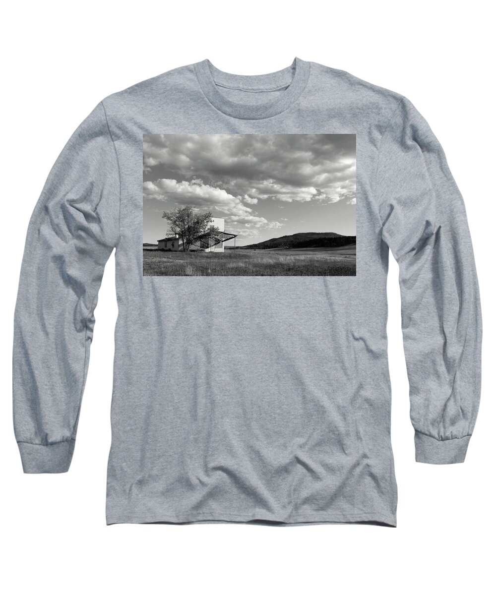 Abandoned Long Sleeve T-Shirt featuring the photograph Abandoned in Wyoming by Angela Moyer
