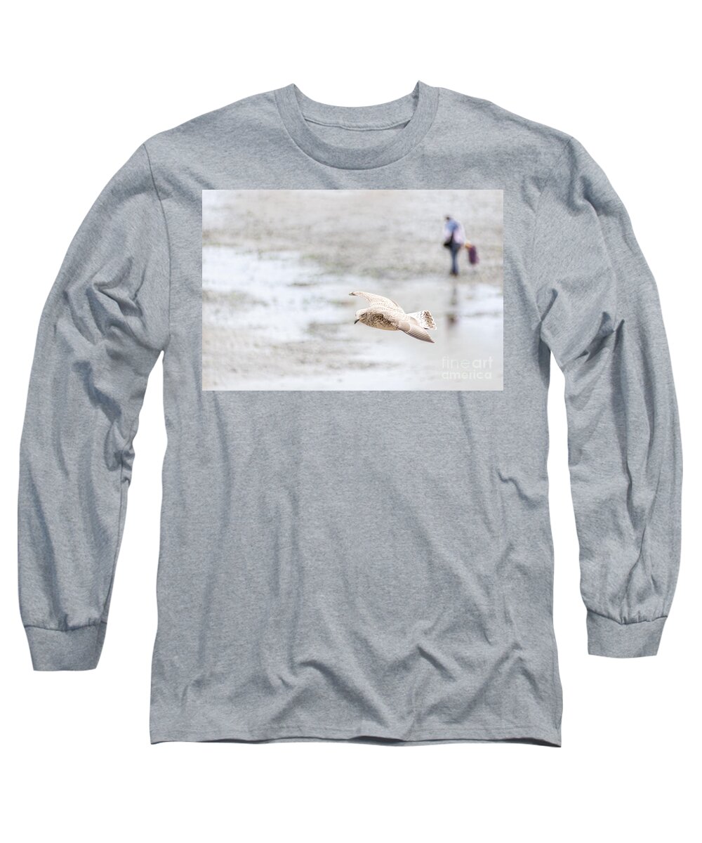 Europe Long Sleeve T-Shirt featuring the photograph Above the Watten Sea 2 by Hannes Cmarits