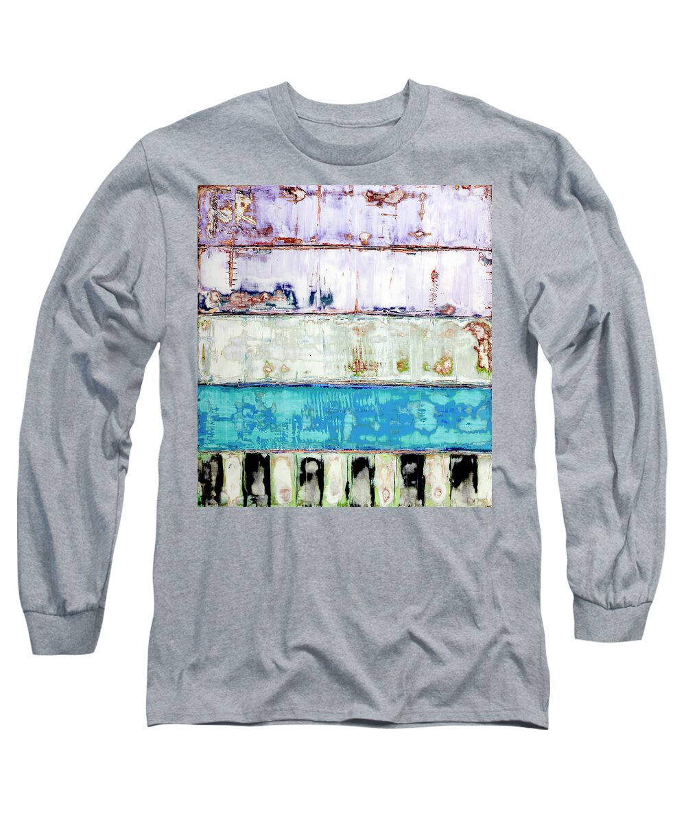 Abstract Prints Long Sleeve T-Shirt featuring the painting Art Print Abstract 31 by Harry Gruenert