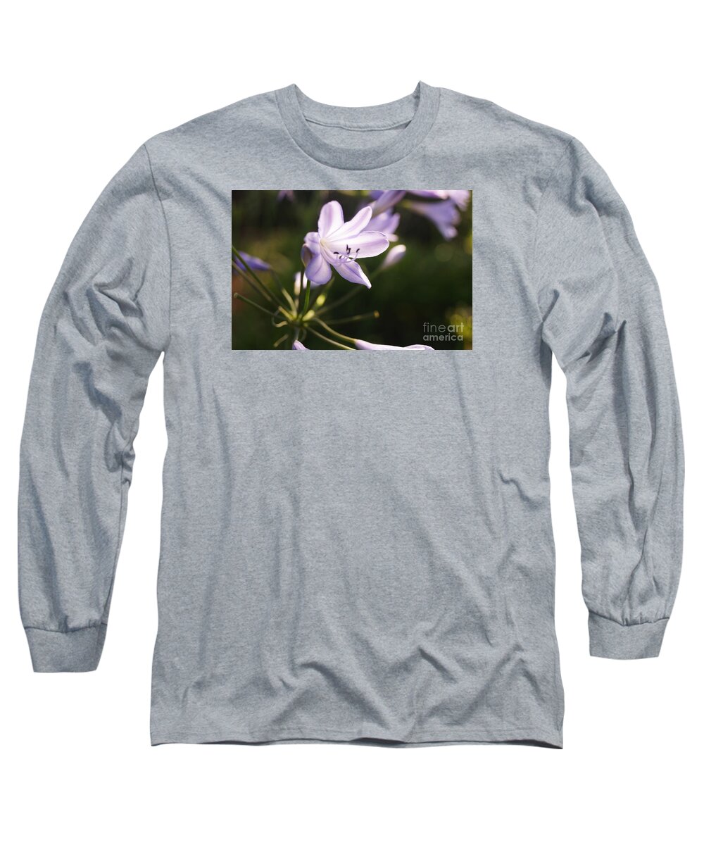 Agapanthus Long Sleeve T-Shirt featuring the photograph Agapanthus by Cassandra Buckley