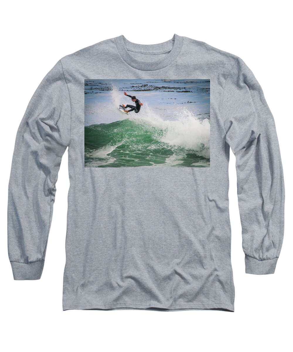 Surfing Long Sleeve T-Shirt featuring the photograph Air by Dr Janine Williams