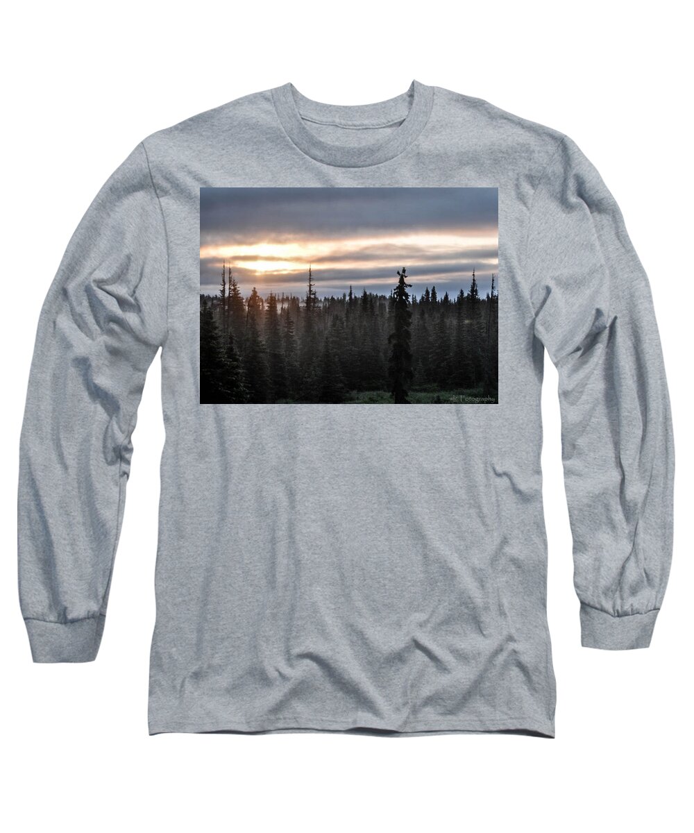 Sunset Long Sleeve T-Shirt featuring the photograph Alaskan Sunset Sunrise by Wendy Carrington