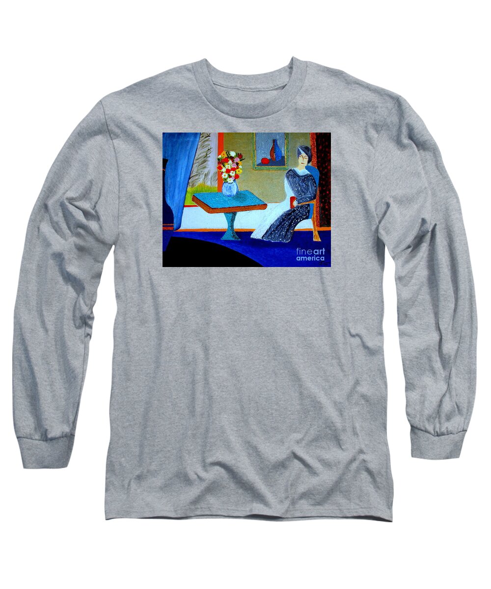 Women Long Sleeve T-Shirt featuring the painting An Afternoon in May by Bill OConnor