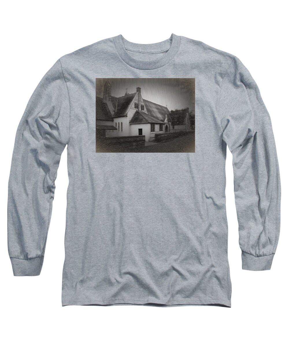 Church Long Sleeve T-Shirt featuring the photograph An Irish Church by David Luebbert