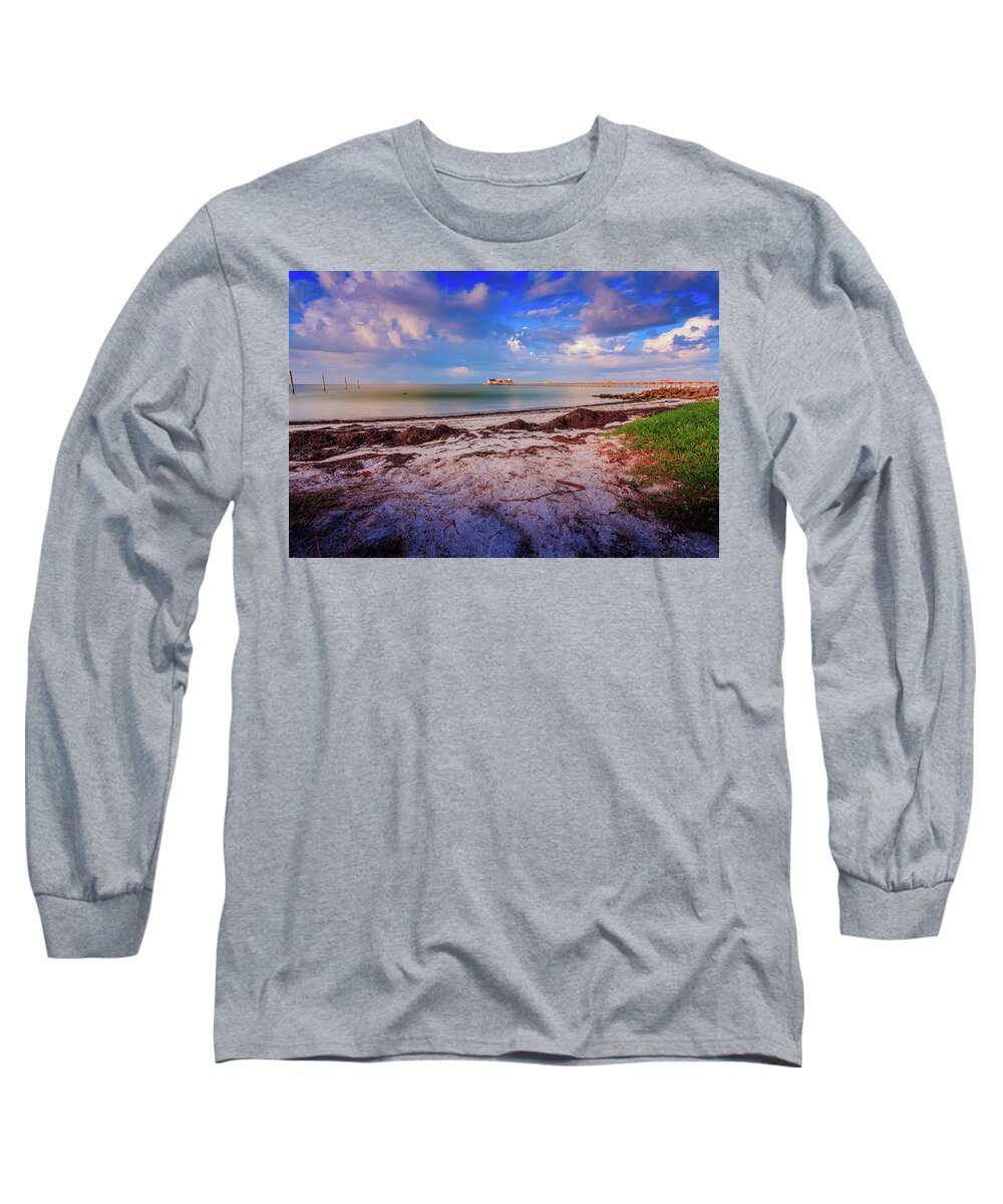 Anna Maria Island Long Sleeve T-Shirt featuring the photograph Anna Maria City Pier by Doug Camara
