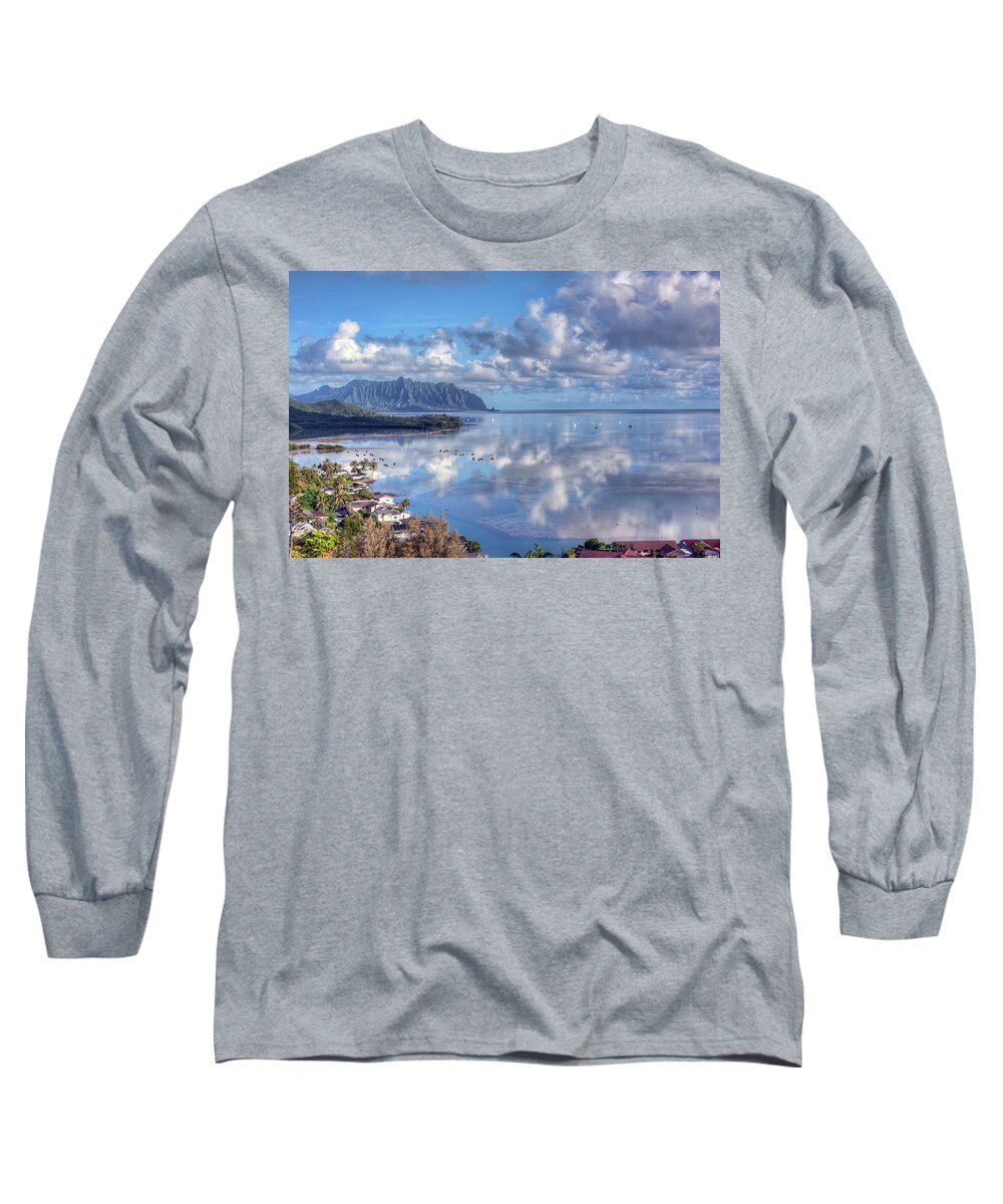 Hdr Long Sleeve T-Shirt featuring the photograph Another Kaneohe Morning by Dan McManus