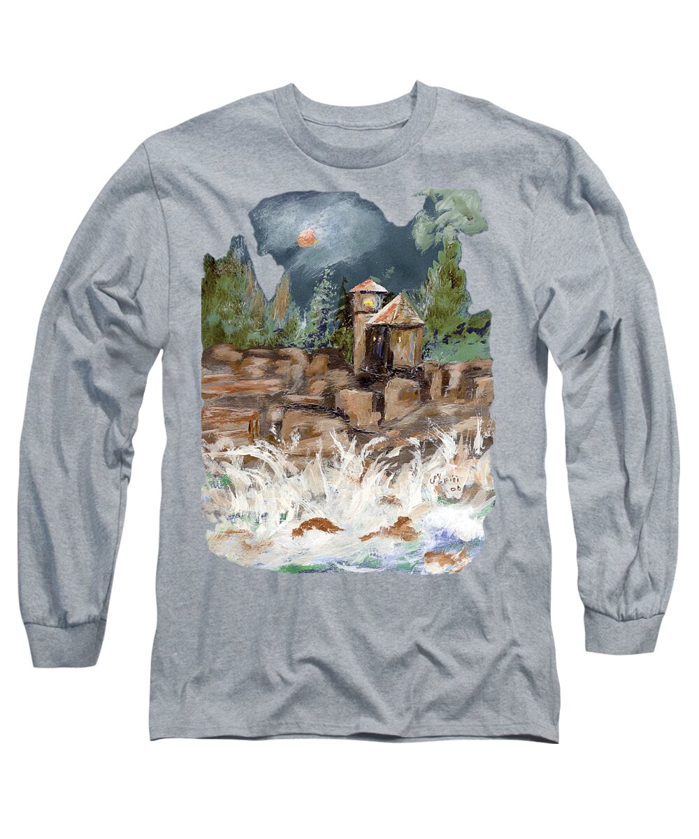 Texas Long Sleeve T-Shirt featuring the photograph Turbulent Night by Erich Grant