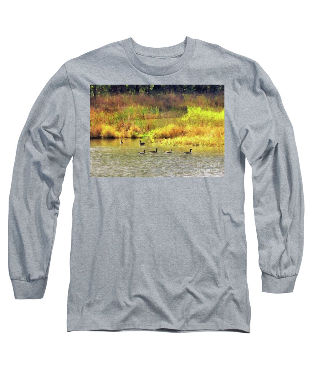 Cedric Hampton Long Sleeve T-Shirt featuring the photograph At Home In Monee by Cedric Hampton