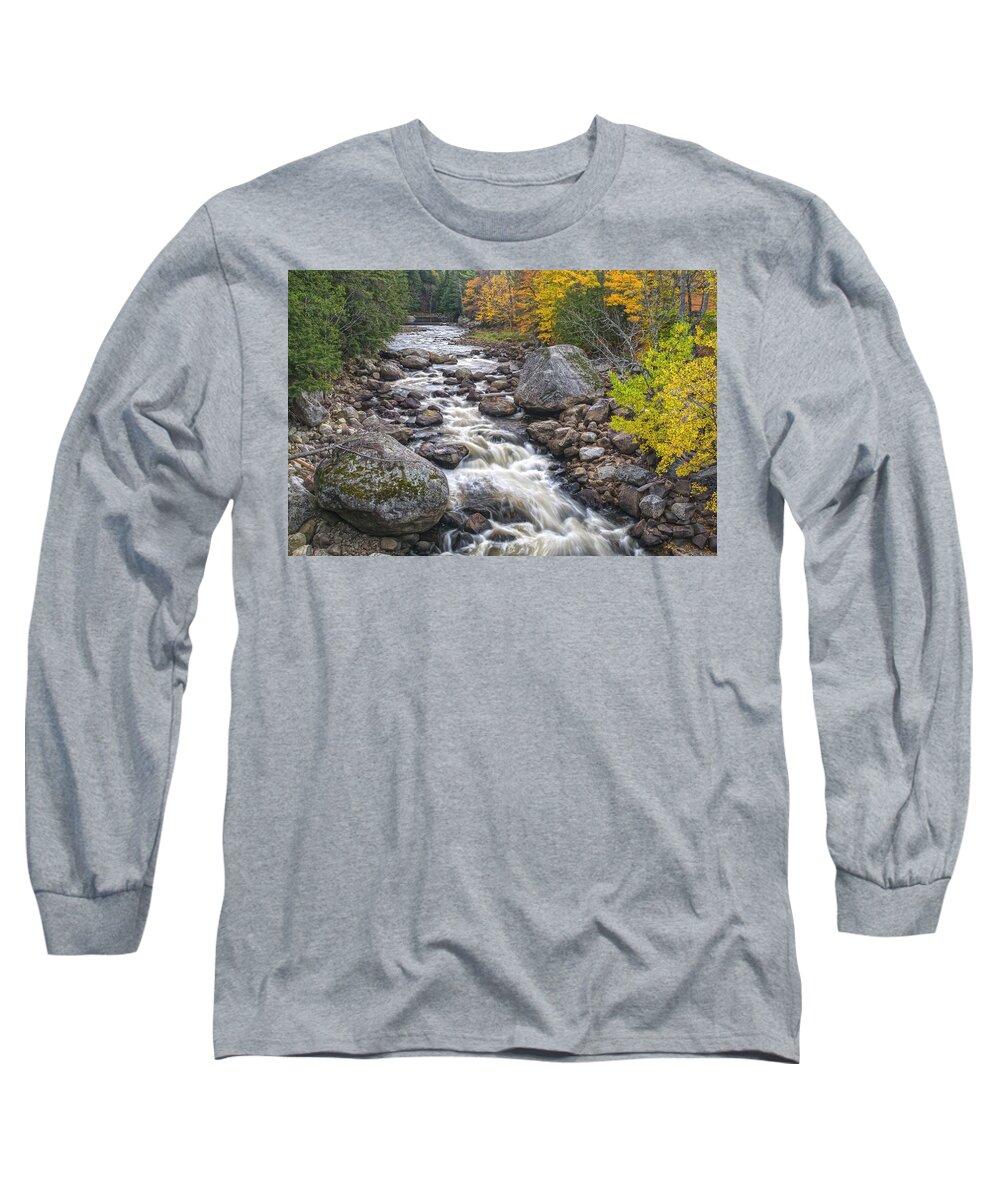 Autumn Long Sleeve T-Shirt featuring the photograph Autumn River by Angelo Marcialis