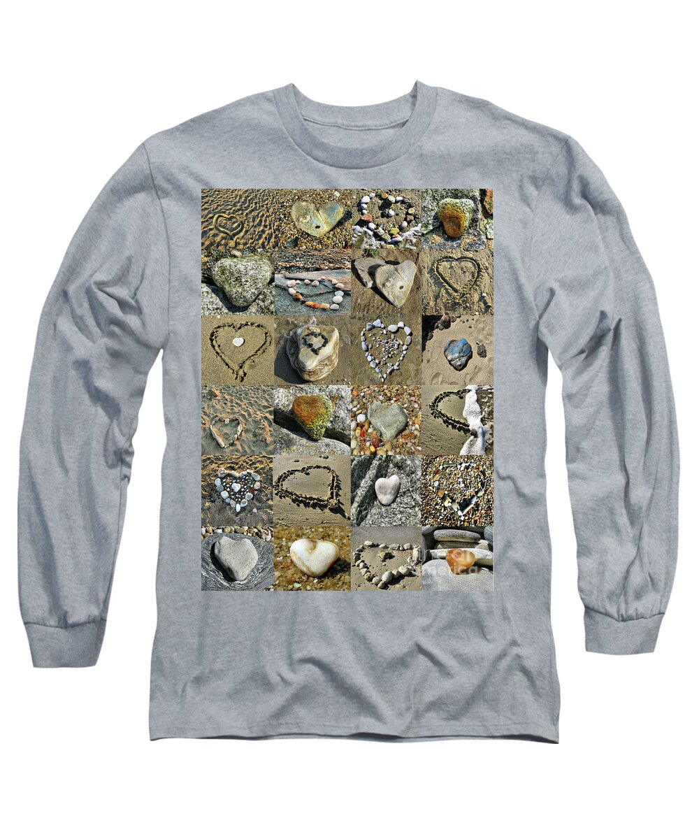 Hearts Long Sleeve T-Shirt featuring the photograph Awesome Hearts Found in Nature - Valentine s Day by Daliana Pacuraru