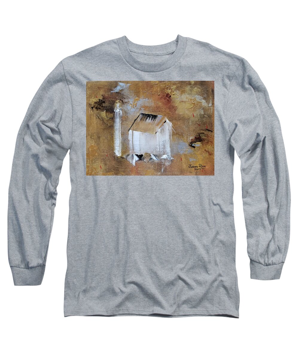 Barn Long Sleeve T-Shirt featuring the painting Back in the Day by Judith Rhue