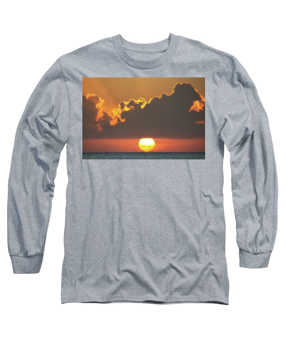 Clouds Long Sleeve T-Shirt featuring the photograph Ball of Fire by David Buhler