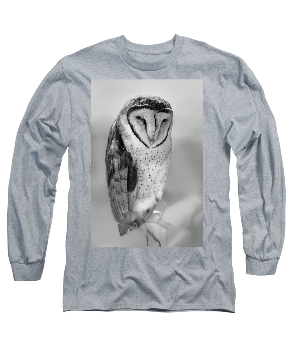Nature Long Sleeve T-Shirt featuring the photograph Barn Owl II by Robert Mitchell