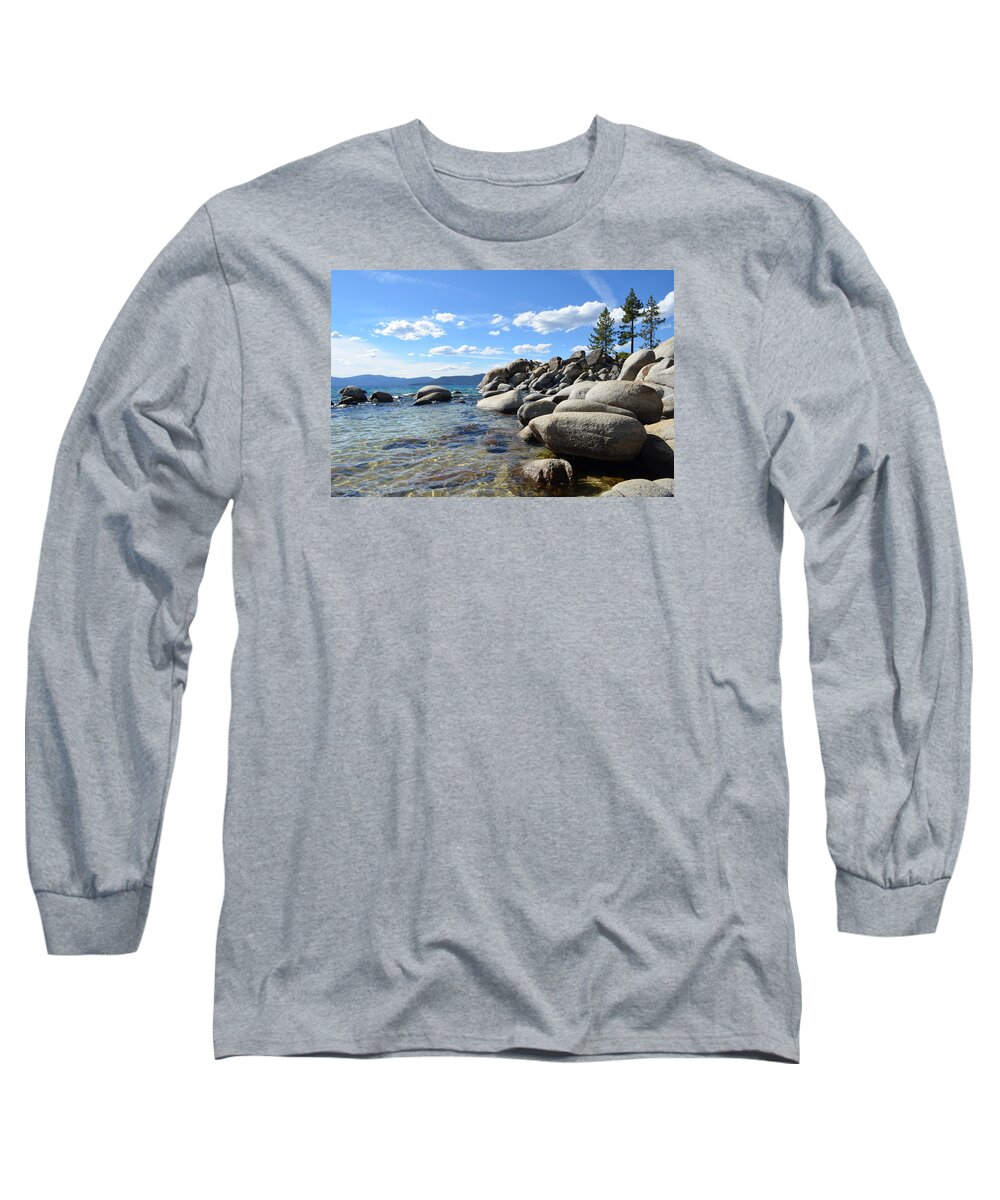 Lake Tahoe Long Sleeve T-Shirt featuring the photograph Beautiful day at Lake Tahoe by Alex King