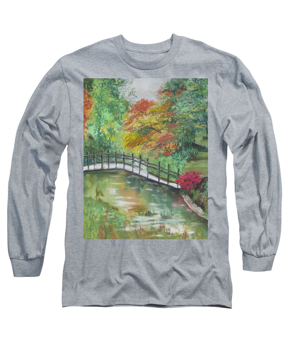 Painting Long Sleeve T-Shirt featuring the painting Beautiful Garden by Paula Pagliughi