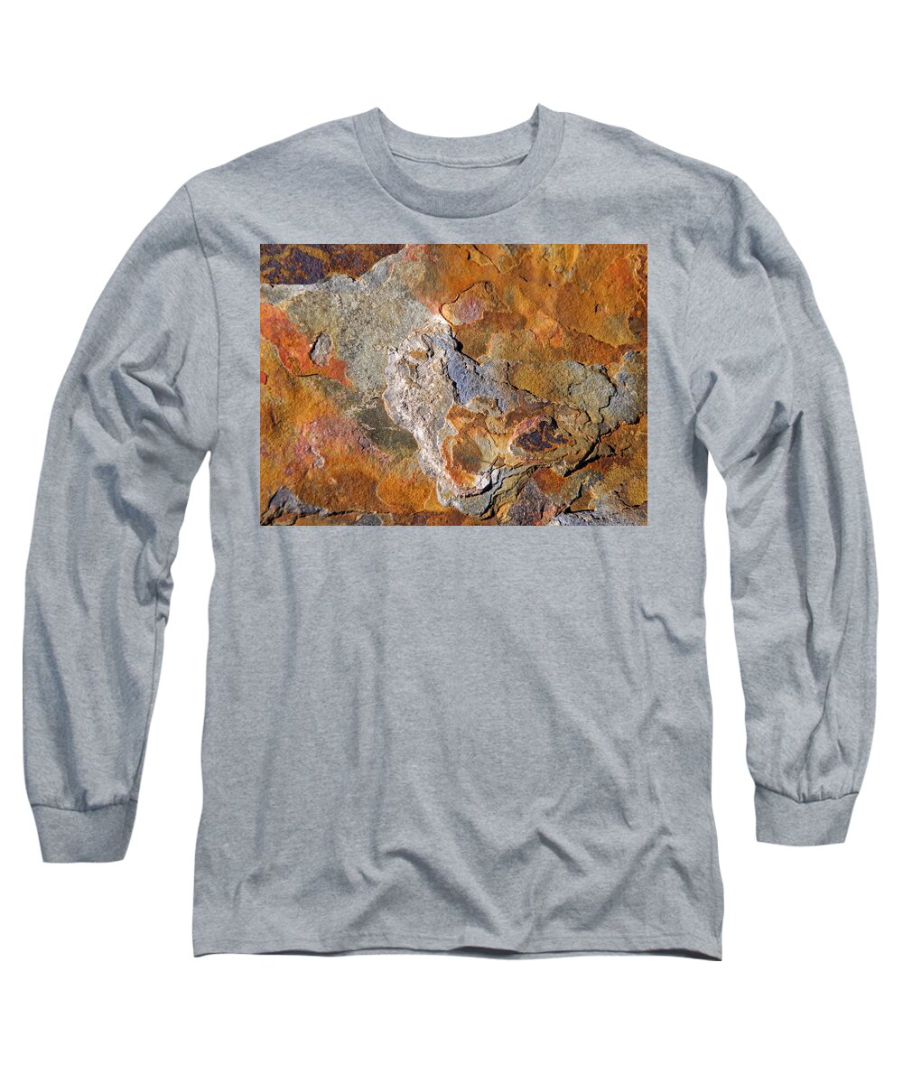 Abstract Long Sleeve T-Shirt featuring the photograph Beautiful Surface by Lynda Lehmann