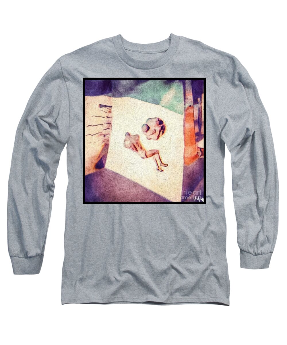 Abstract Long Sleeve T-Shirt featuring the photograph Between the Ears by William Wyckoff