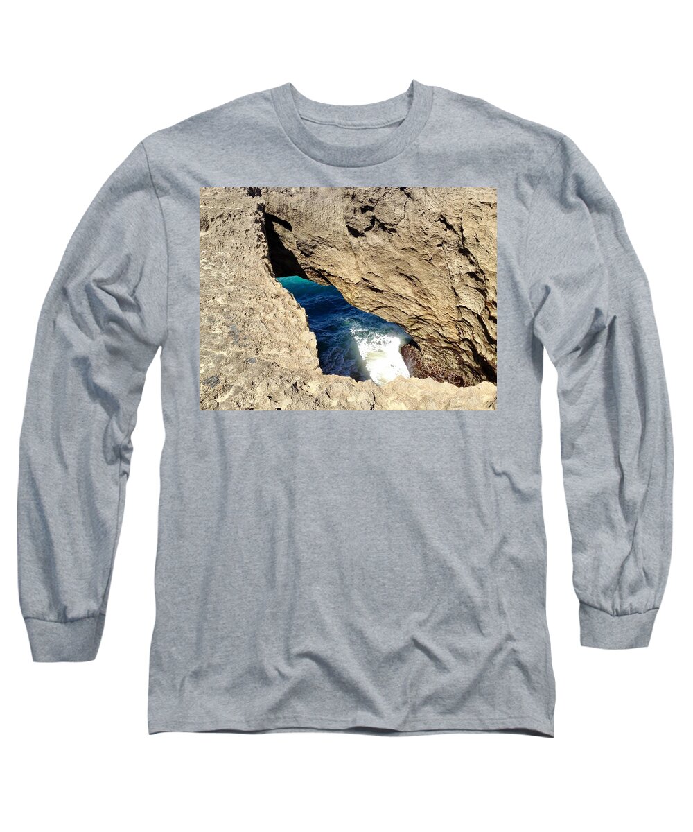 Beach Long Sleeve T-Shirt featuring the photograph Big Hole by Joseph Caban