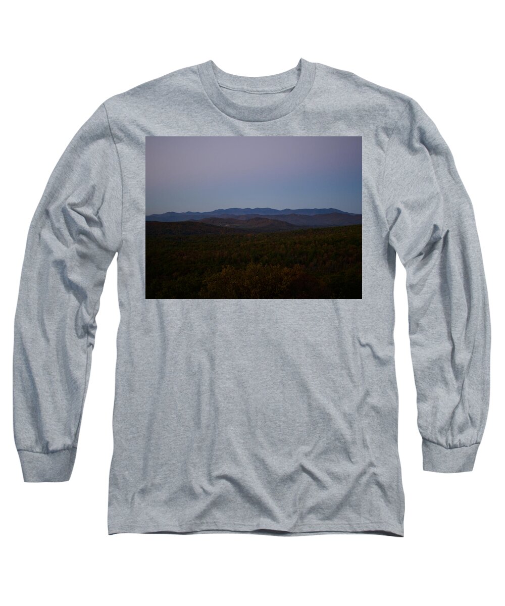 Mountains Long Sleeve T-Shirt featuring the photograph Blue Ridge Mountains Morning by Lara Morrison