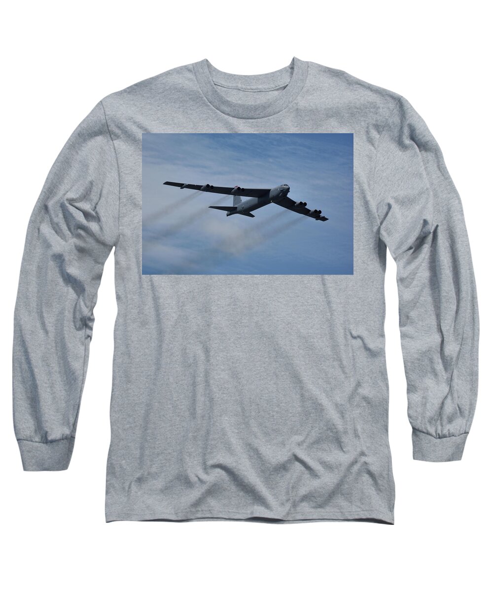 Usaf Long Sleeve T-Shirt featuring the photograph Boeing B-52H Stratofortress by Tim Beach