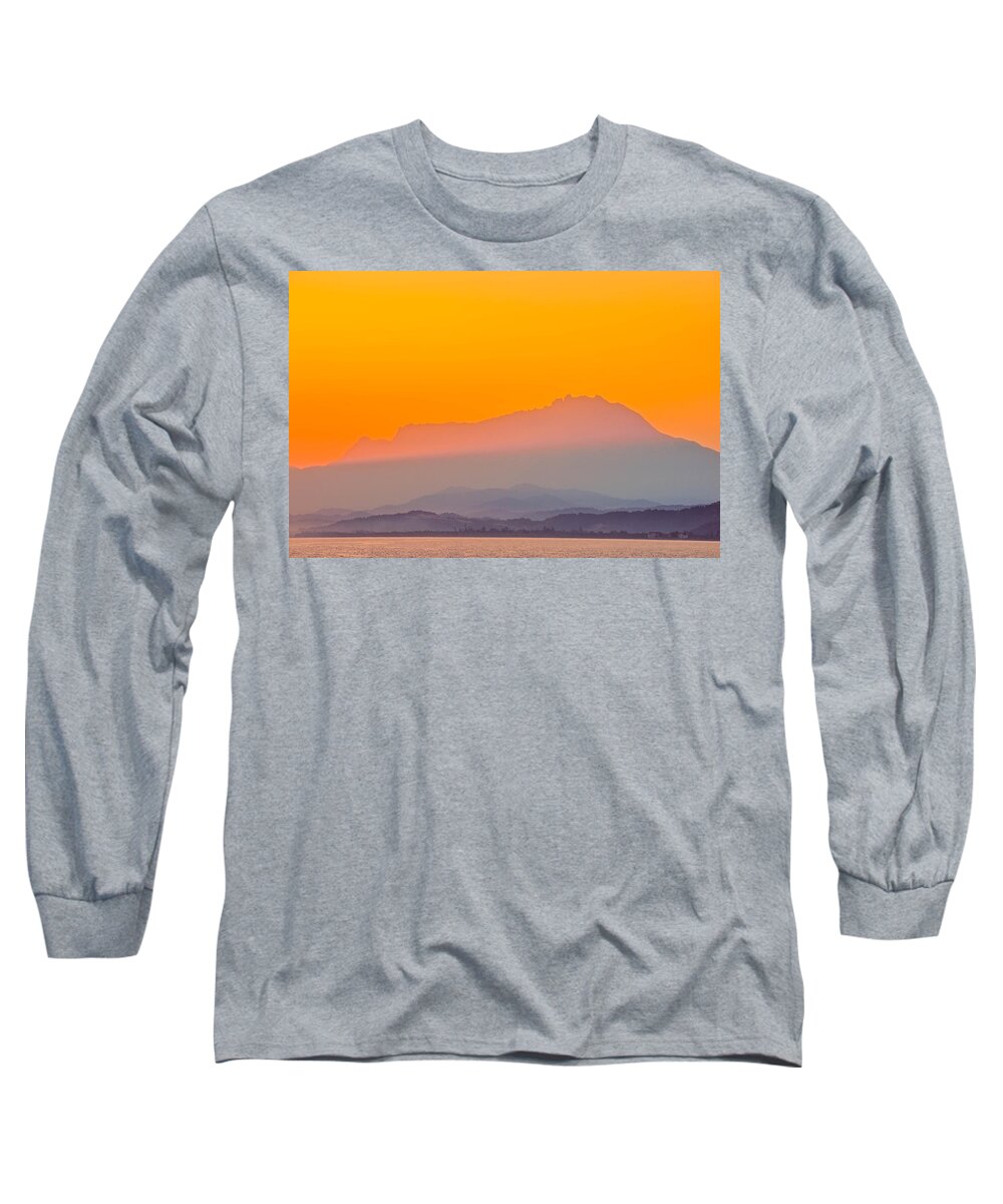 Sunrise Long Sleeve T-Shirt featuring the photograph Borneo by Judith Barath