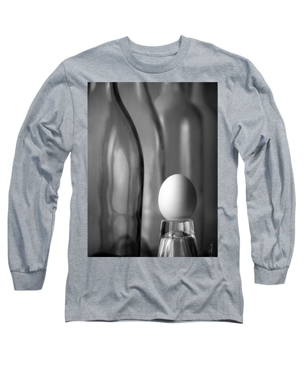 Bottles Long Sleeve T-Shirt featuring the photograph Bottles and Egg by Joe Bonita