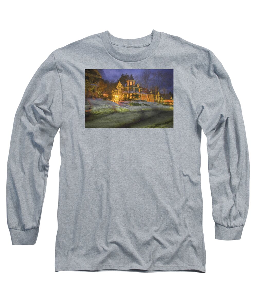 Brattleboro Vermont Long Sleeve T-Shirt featuring the photograph Brattleboro Victorian II by Tom Singleton