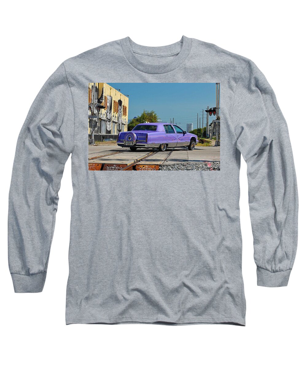Cadillac Fleetwood Long Sleeve T-Shirt featuring the photograph Cadillac Fleetwood by Mariel Mcmeeking