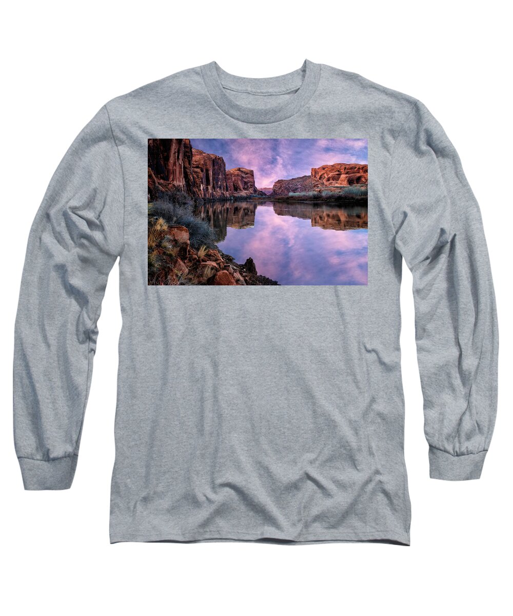 Canyonlands Long Sleeve T-Shirt featuring the photograph Canyonlands Sunset by Michael Ash