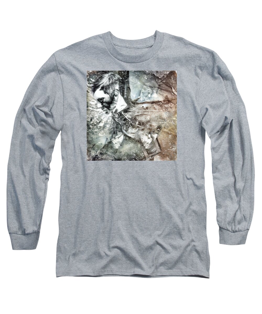 Digital Art Long Sleeve T-Shirt featuring the digital art Caught - Our Interaction With The Natural World by Melissa D Johnston