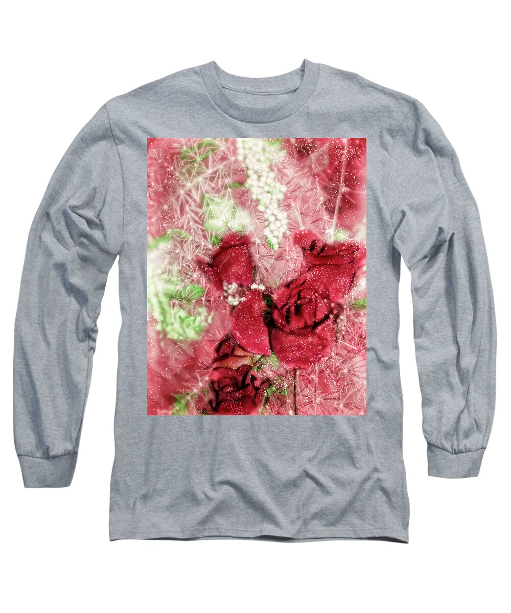 Rose Long Sleeve T-Shirt featuring the photograph Celebrate winter by Camille Lopez