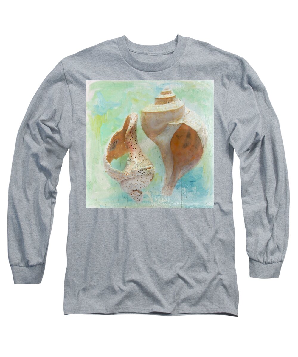 Cindi Ressler Long Sleeve T-Shirt featuring the photograph Channeled Whelks by Cindi Ressler