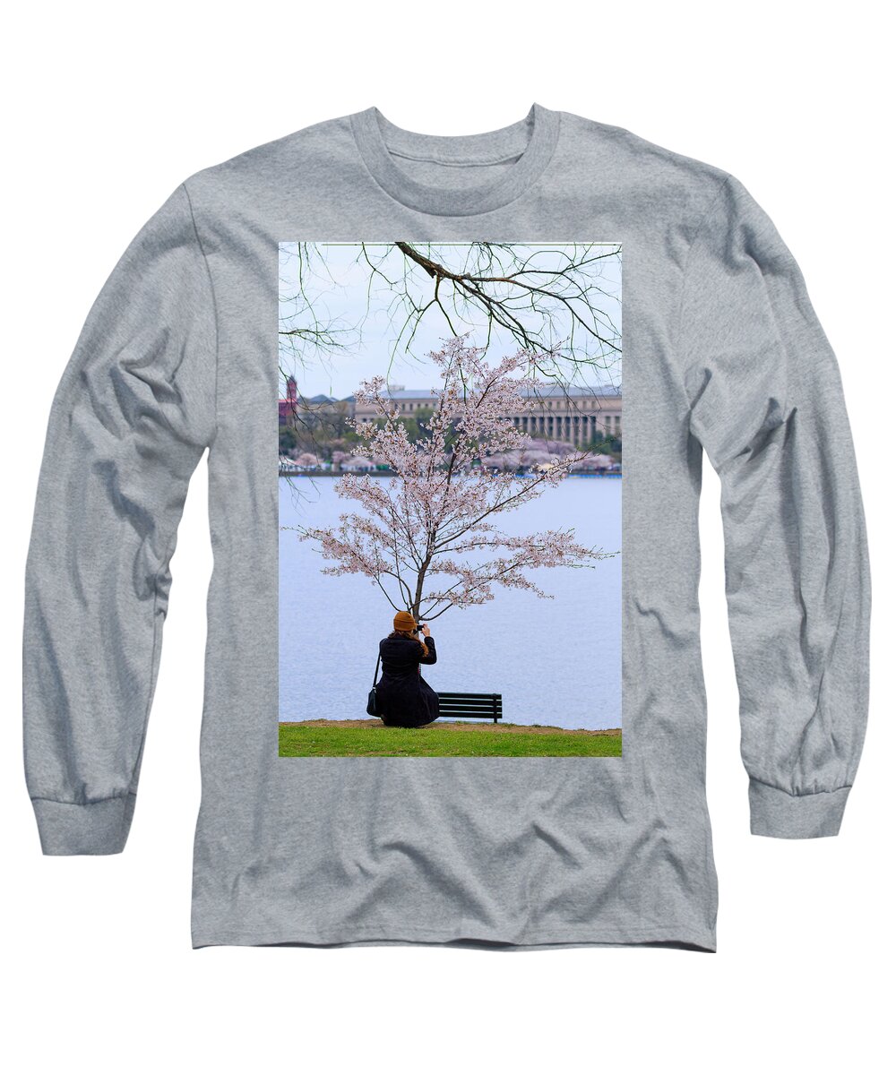 Tourist Long Sleeve T-Shirt featuring the photograph Chasing Blossoms by Edward Kreis