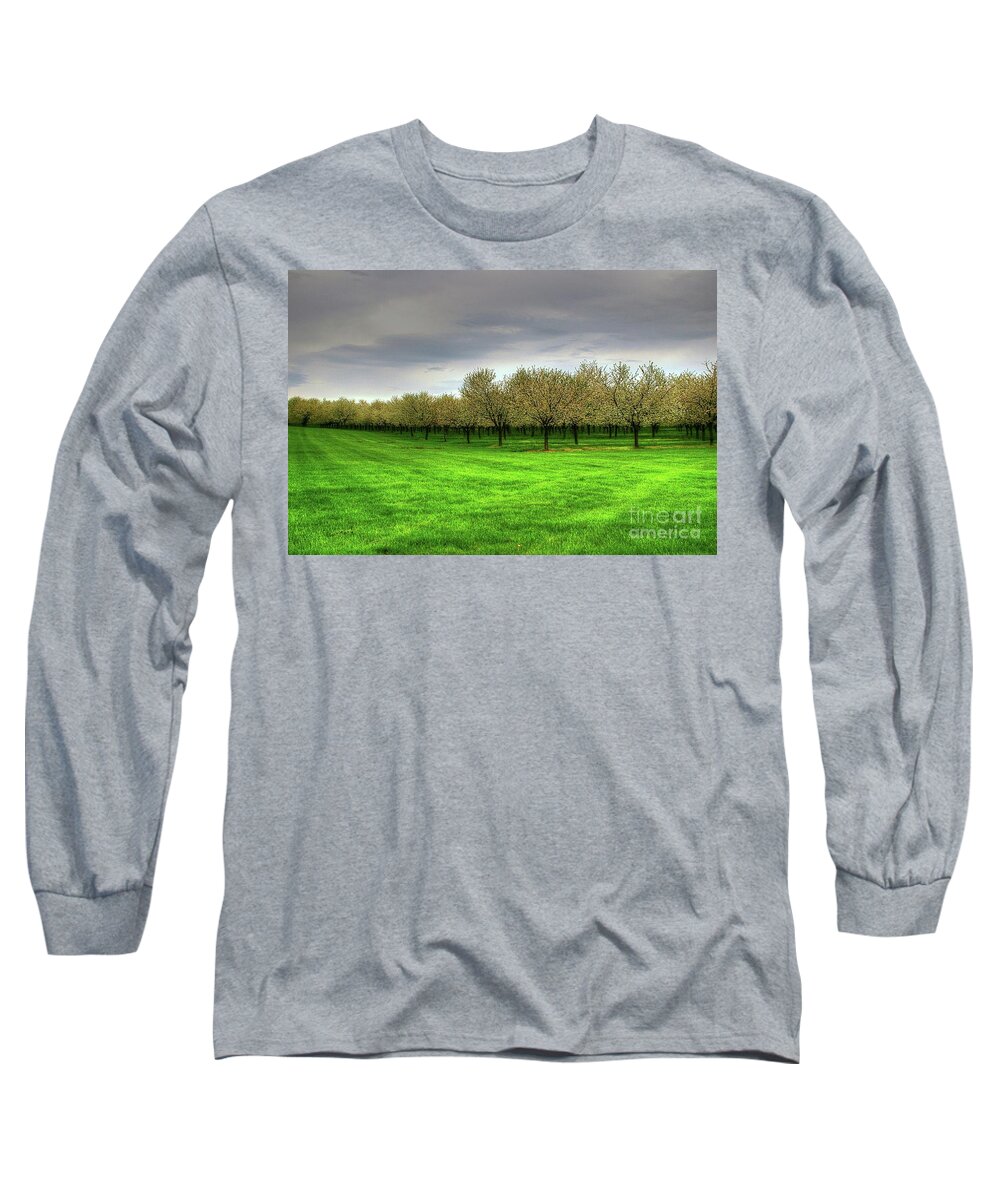 Cherry Long Sleeve T-Shirt featuring the photograph Cherry Trees Forever by Randy Pollard