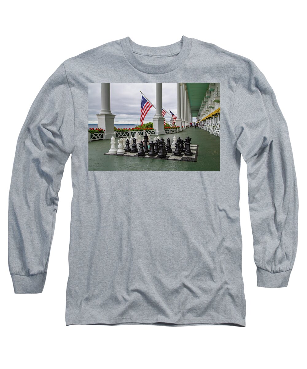 Game Long Sleeve T-Shirt featuring the photograph Chess Anyone by Kevin Craft