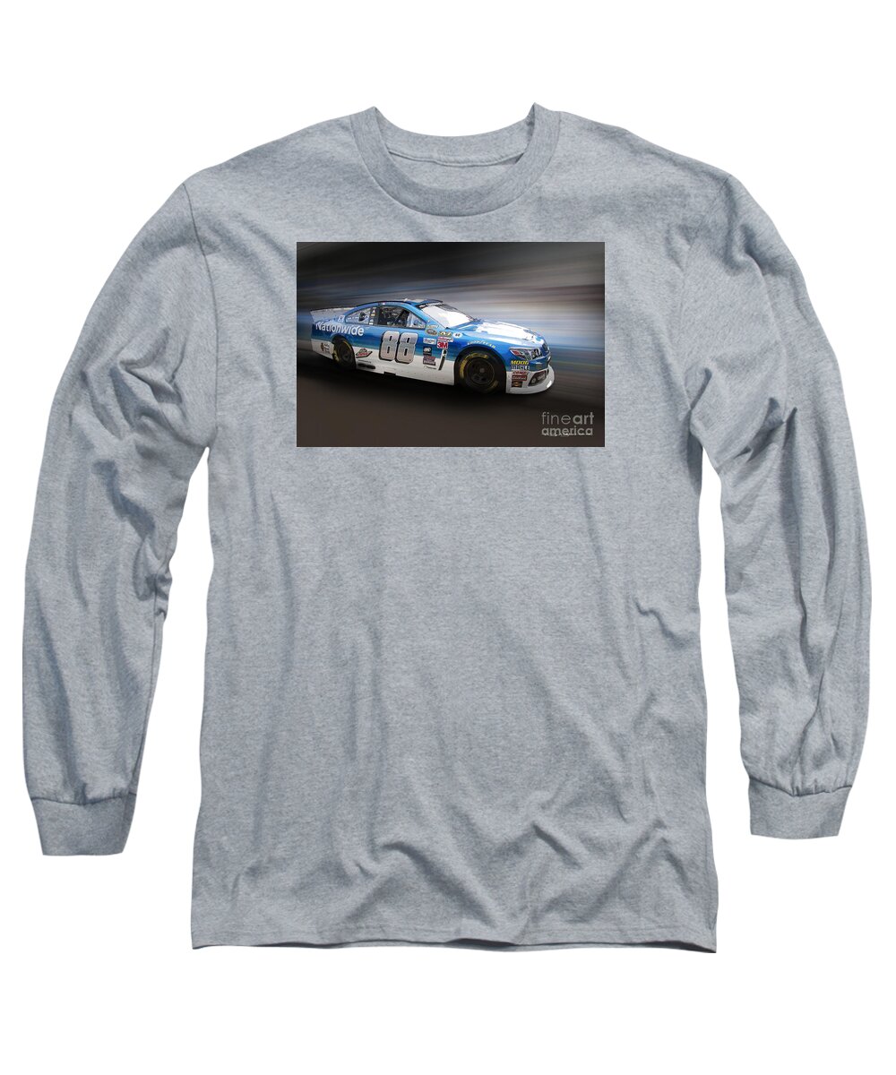 Nascar Long Sleeve T-Shirt featuring the digital art Chevrolet SS NASCAR by Roger Lighterness