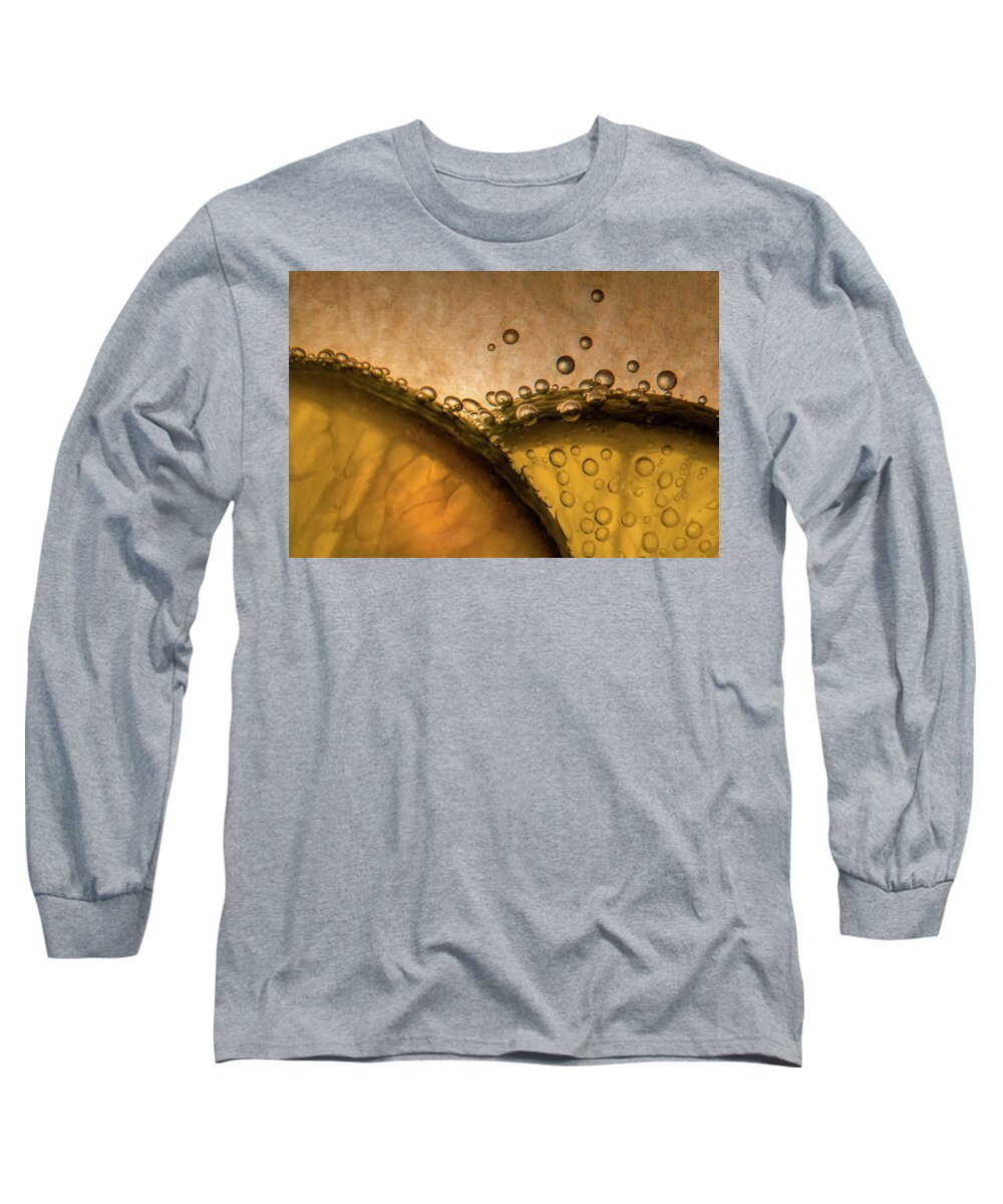 Citrus Long Sleeve T-Shirt featuring the photograph Citrus Abstract by James Woody