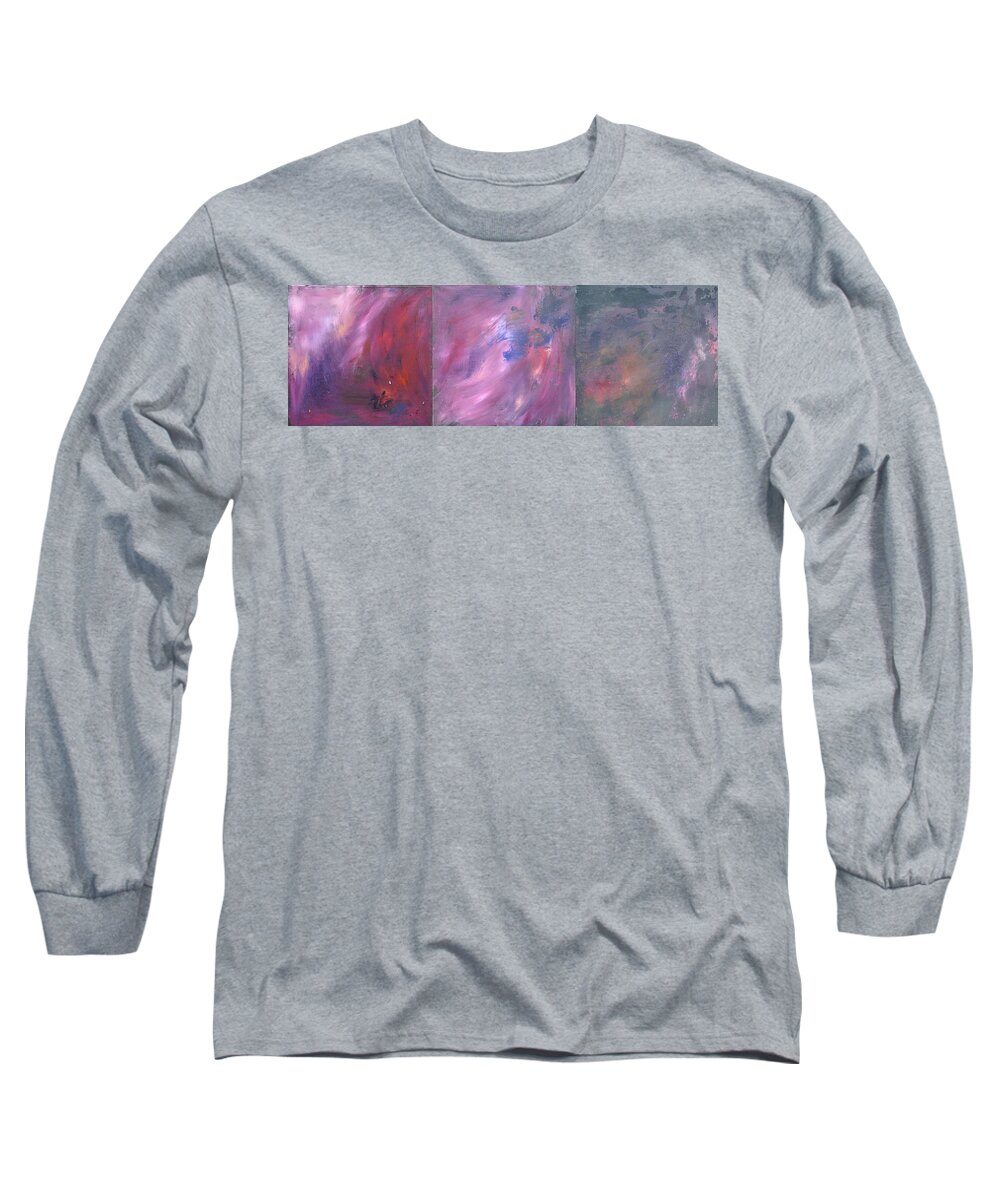 Coral Long Sleeve T-Shirt featuring the painting Clamorous Coral by Eduard Meinema