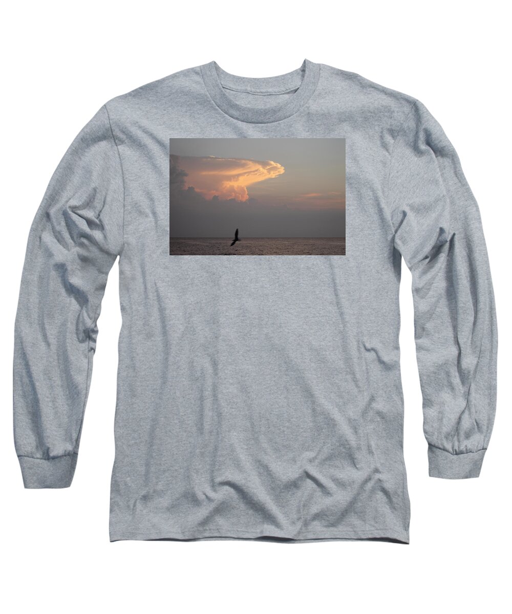 Clouds Long Sleeve T-Shirt featuring the photograph Clouds Signalling Dawn by Robert Banach