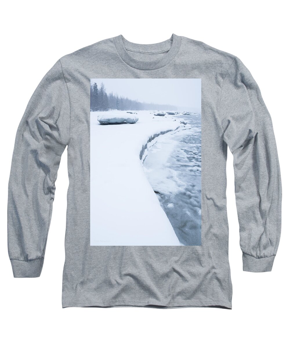 Alaska Long Sleeve T-Shirt featuring the photograph Cold Coast by Tim Newton