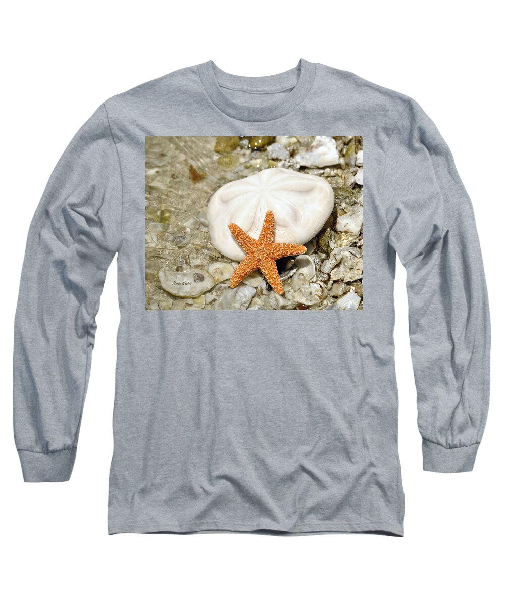 Sea Shells Long Sleeve T-Shirt featuring the photograph Core of the Reef by Maria Nesbit