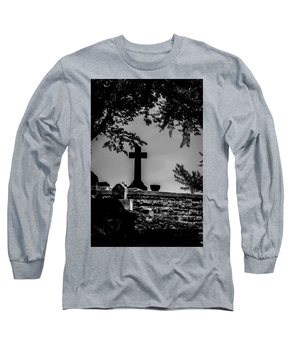 Cross Long Sleeve T-Shirt featuring the photograph Crucis by James L Bartlett