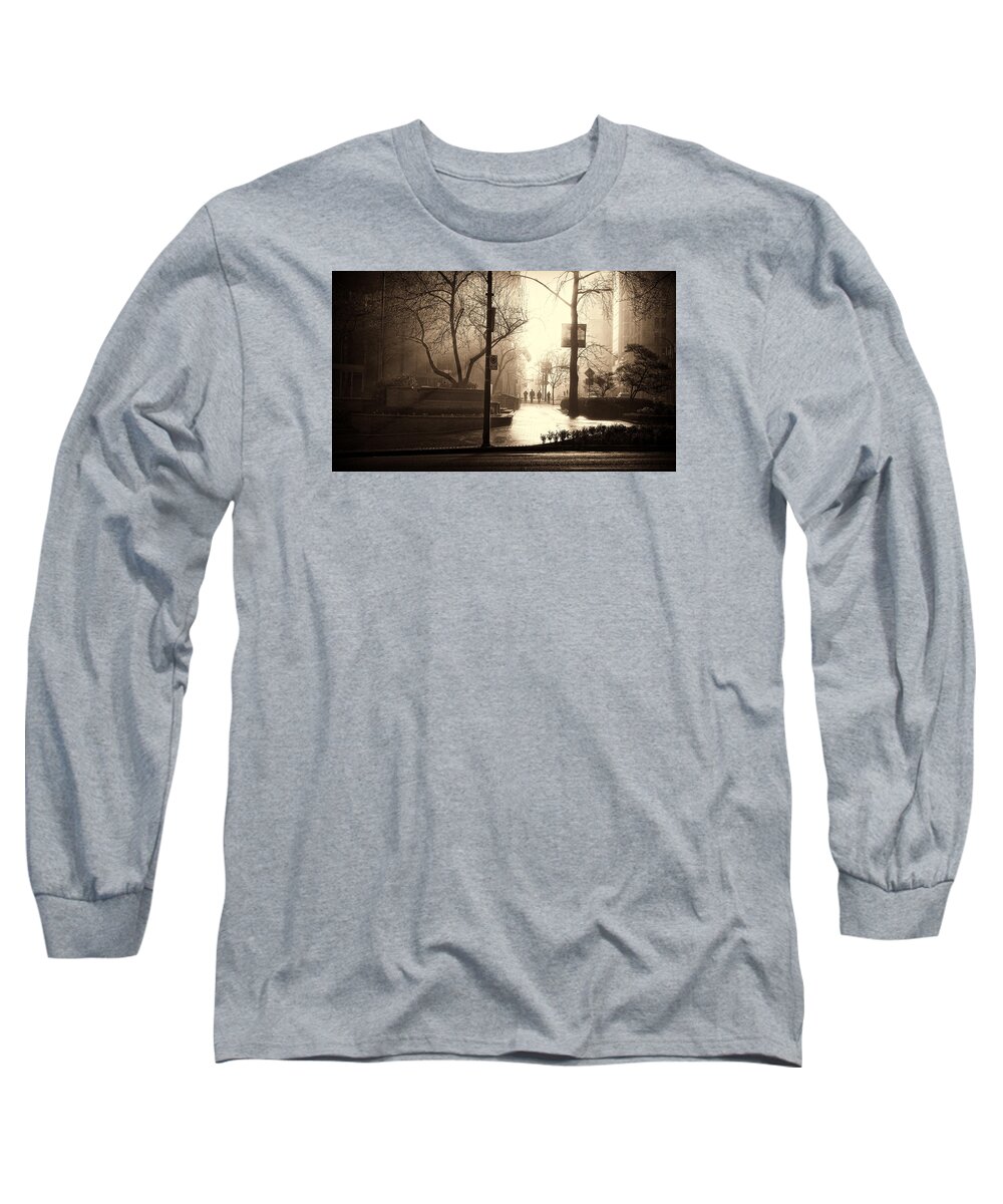 Rain Long Sleeve T-Shirt featuring the photograph Damp Dawn by Cameron Wood