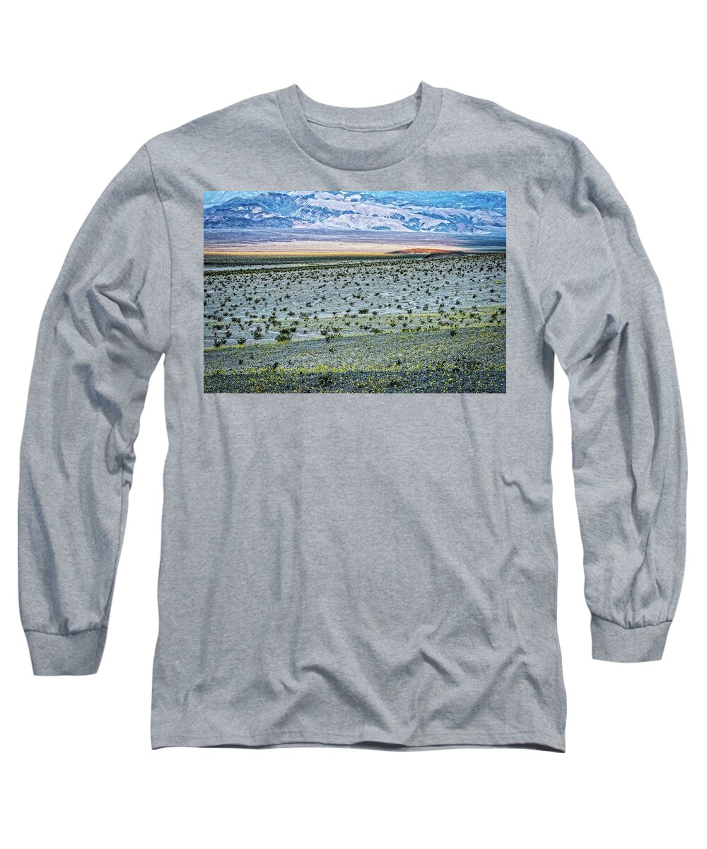 Death Valley Long Sleeve T-Shirt featuring the photograph Death Valley Super Bloom by George Buxbaum