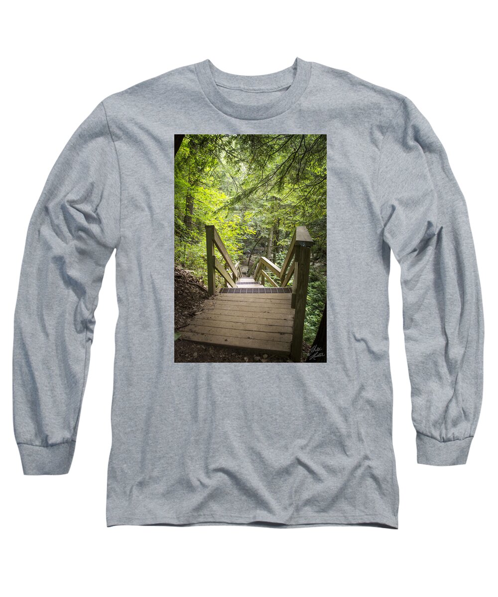 Chita Hunter Long Sleeve T-Shirt featuring the photograph Descend by Chita Hunter