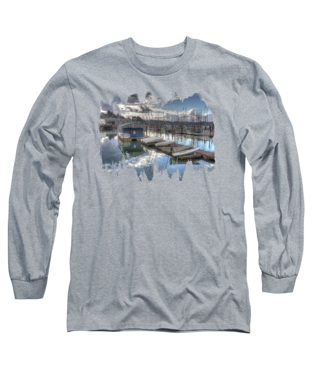 Dingies Long Sleeve T-Shirt featuring the photograph Dinghies For Rent by Thom Zehrfeld