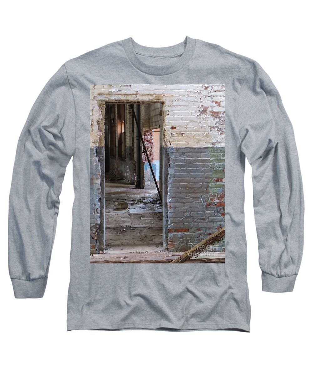 Bricks Long Sleeve T-Shirt featuring the photograph Doorway by Lili Feinstein