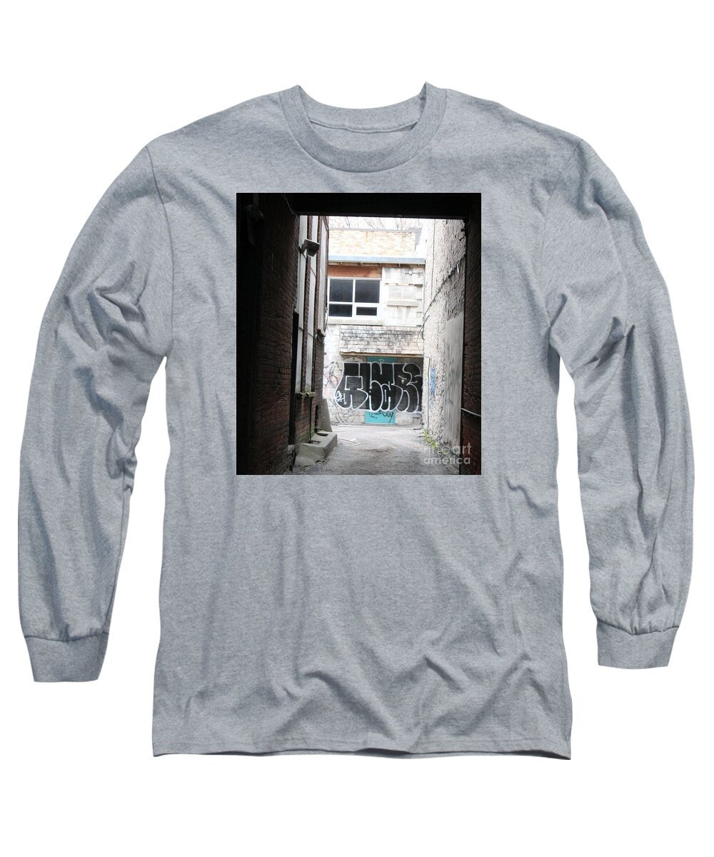 Alley Long Sleeve T-Shirt featuring the photograph Down in the Alley by Margaret Hamilton